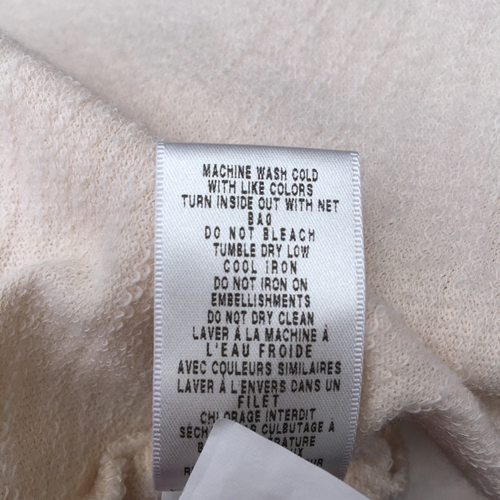 Lucky Brand Cream Cardigan W/Irish Crocheted Lace - Picture 11 of 11